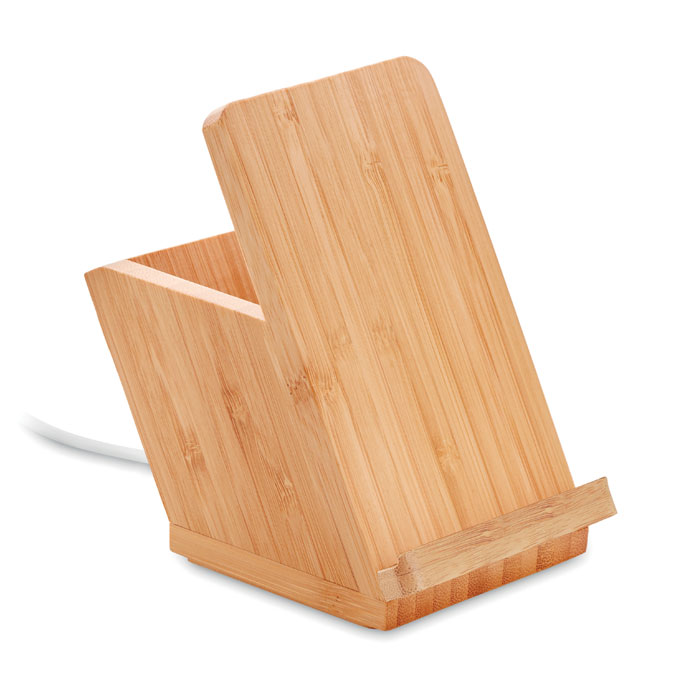 Bamboe Draadloze Lader Pennenhouder - Herstappe