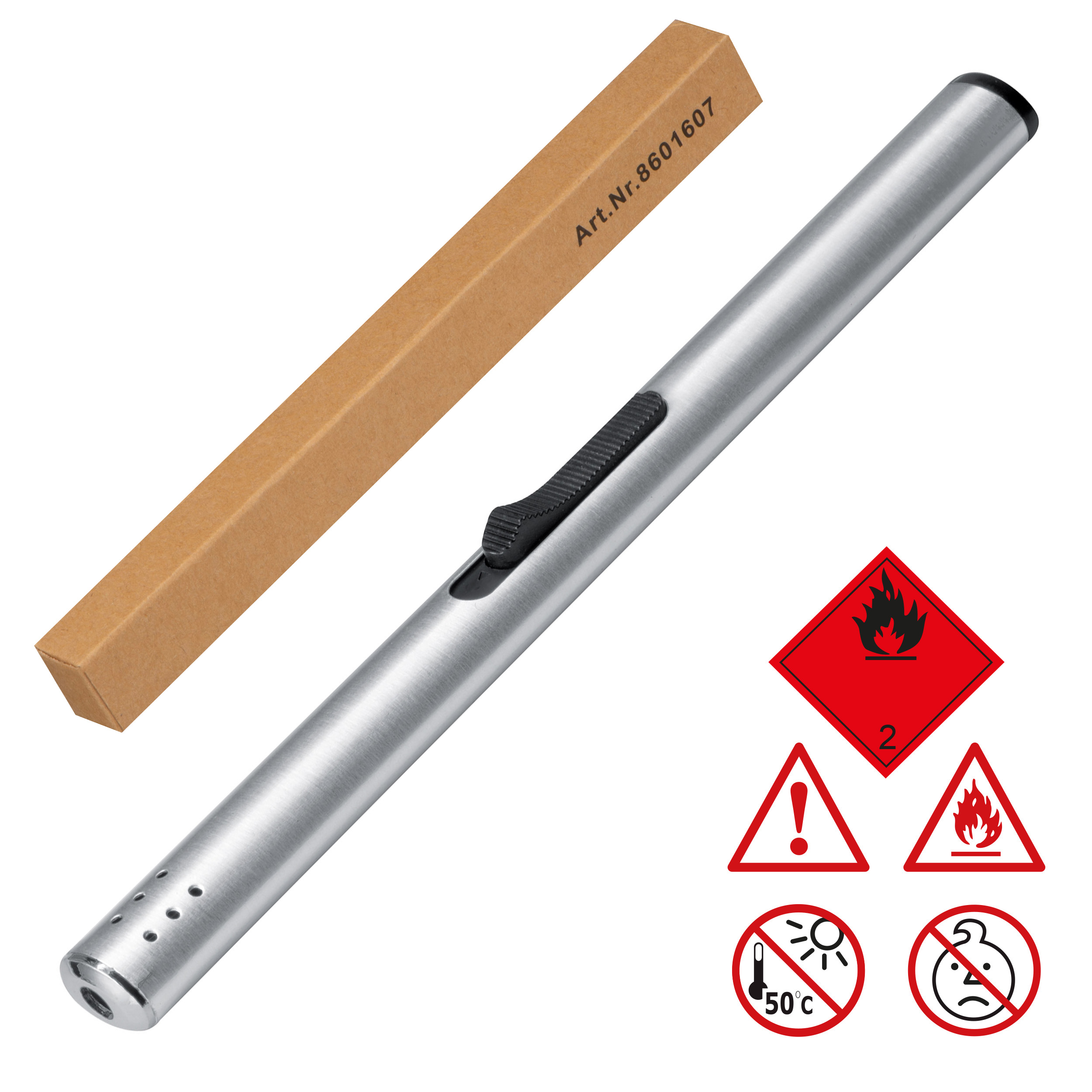Elegante Slanke Metalen Elektronische Aansteker - Lummen