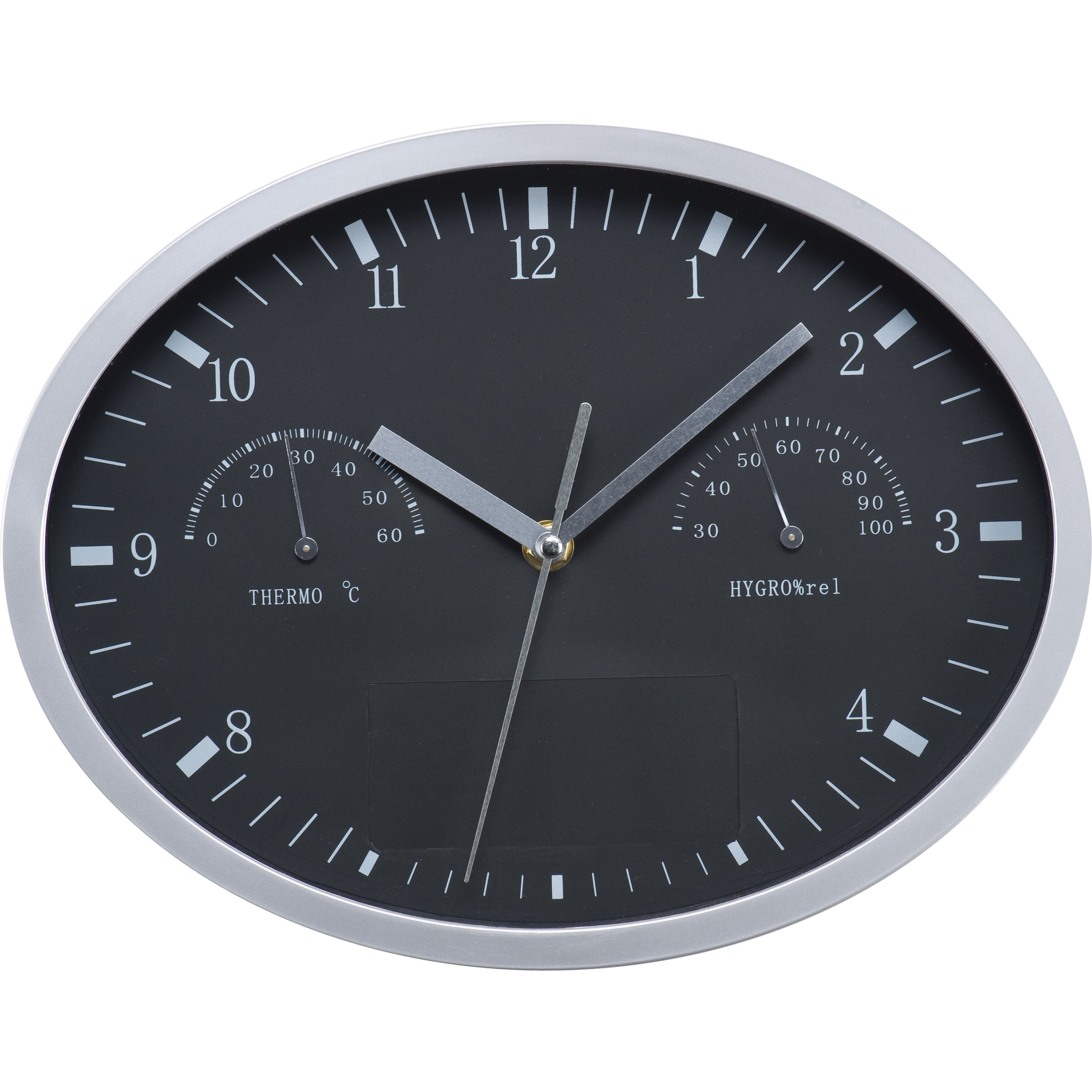 Wandklok met Hygrometer en Thermometer (29,1 x 4 x 22,6 cm) - Haaltert