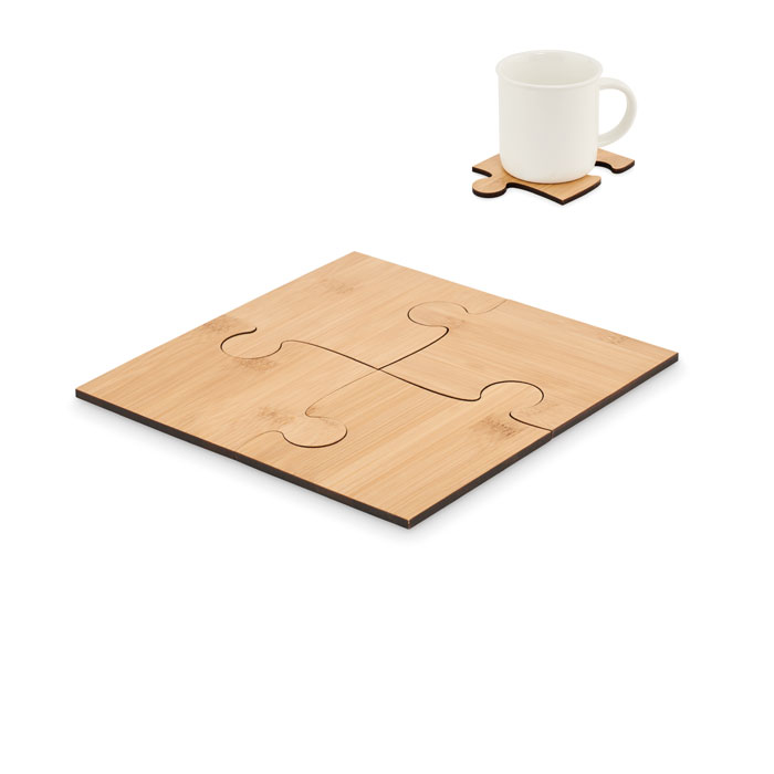 Bamboe Puzzel Onderzetters Set - Beringen