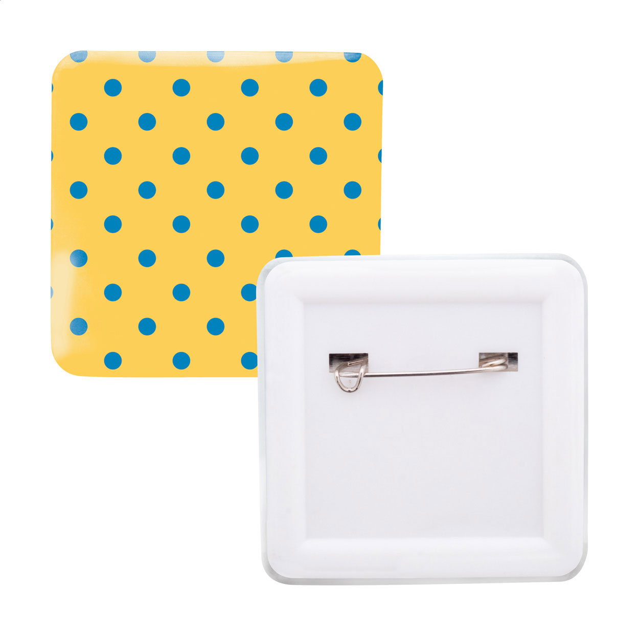 Kleurrijke Vierkante Pin Knop Badge - Hooglede