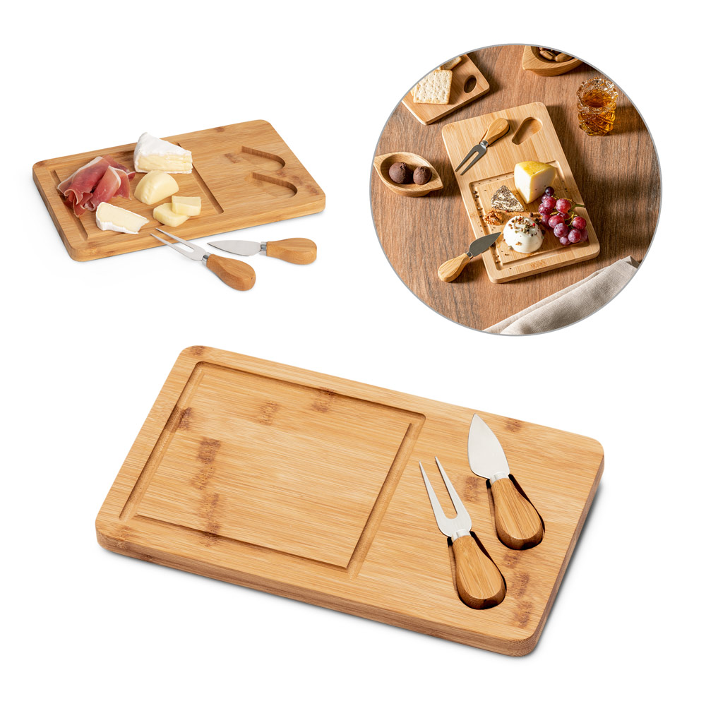 Bamboe Kaasplank Set - Sint-Gillis-Waas
