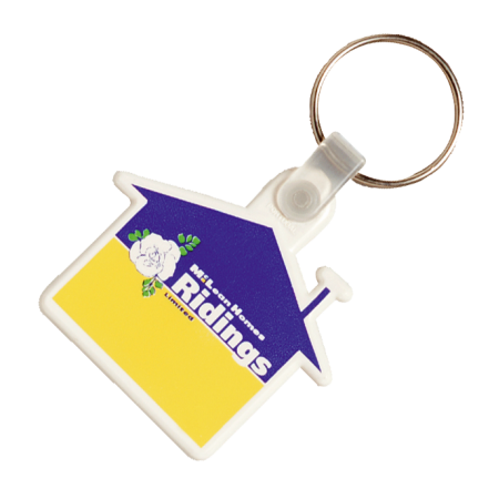 Plastic Sleutelhanger Huis - Staden