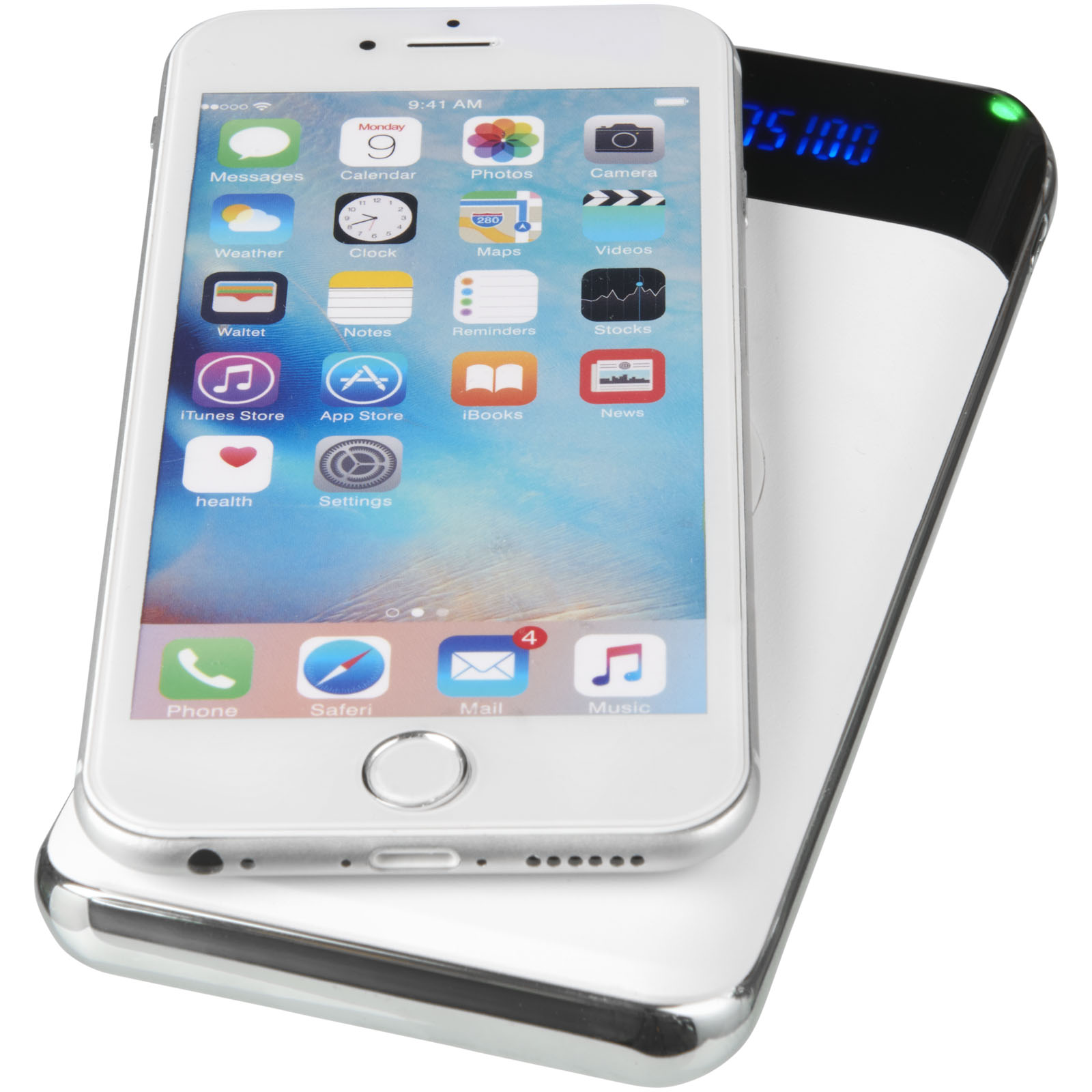 Draadloze Powerbank 10.000 mAh met LED - Afsnee