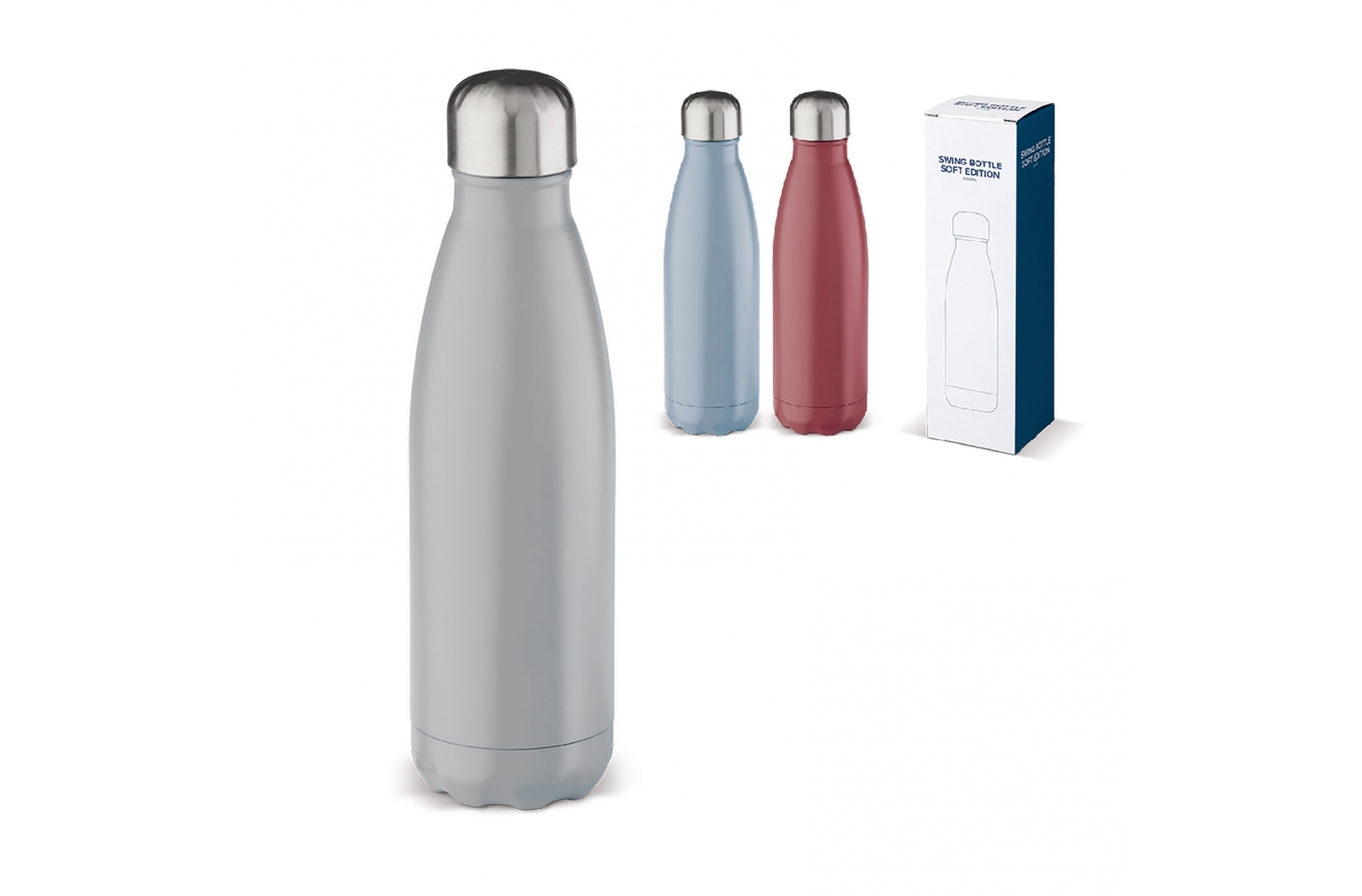 Dubbele Wand Thermosfles Metallic 500ml - Boom