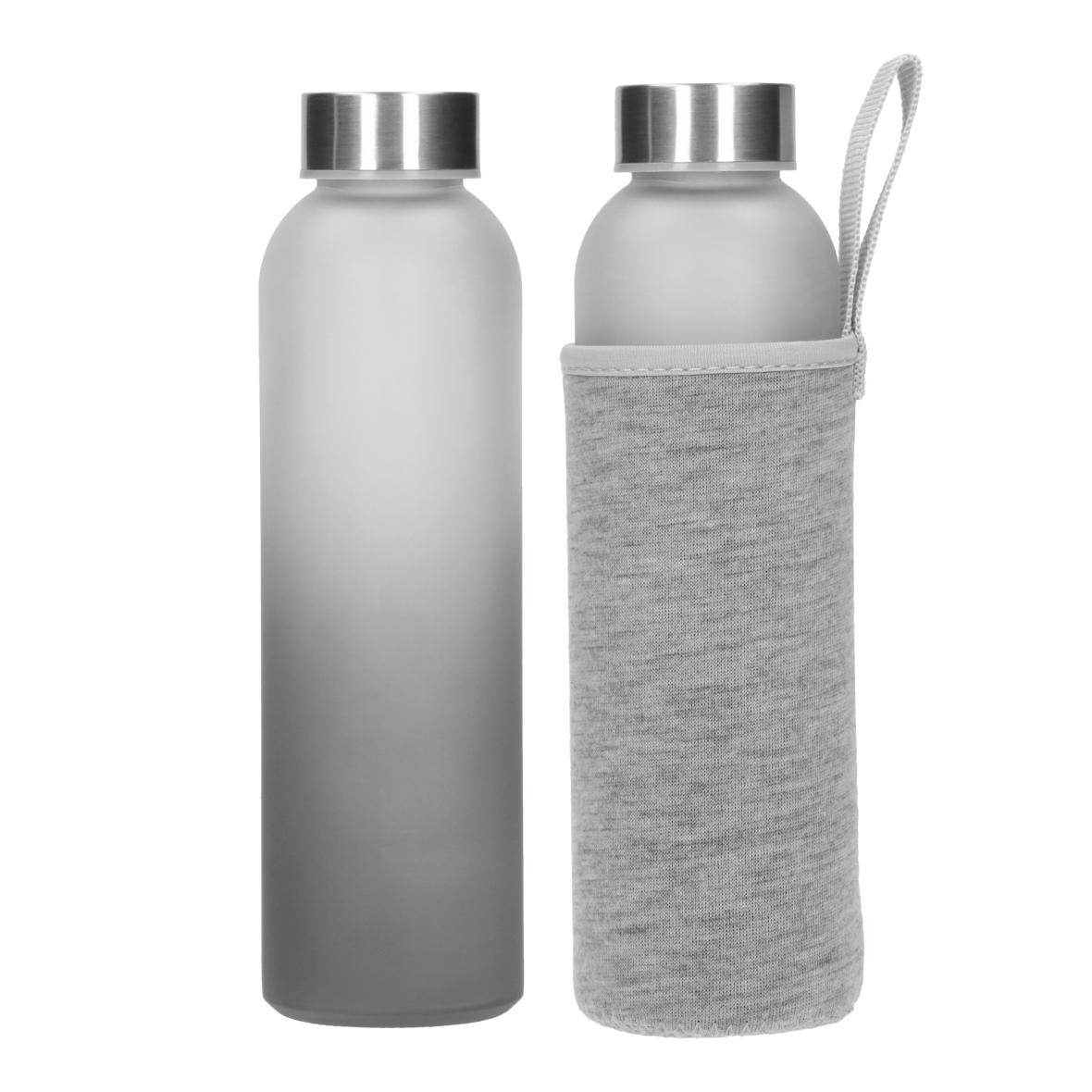 Grijze Glazen Fles met Isolerende Hoes 0.45 L - Assenede