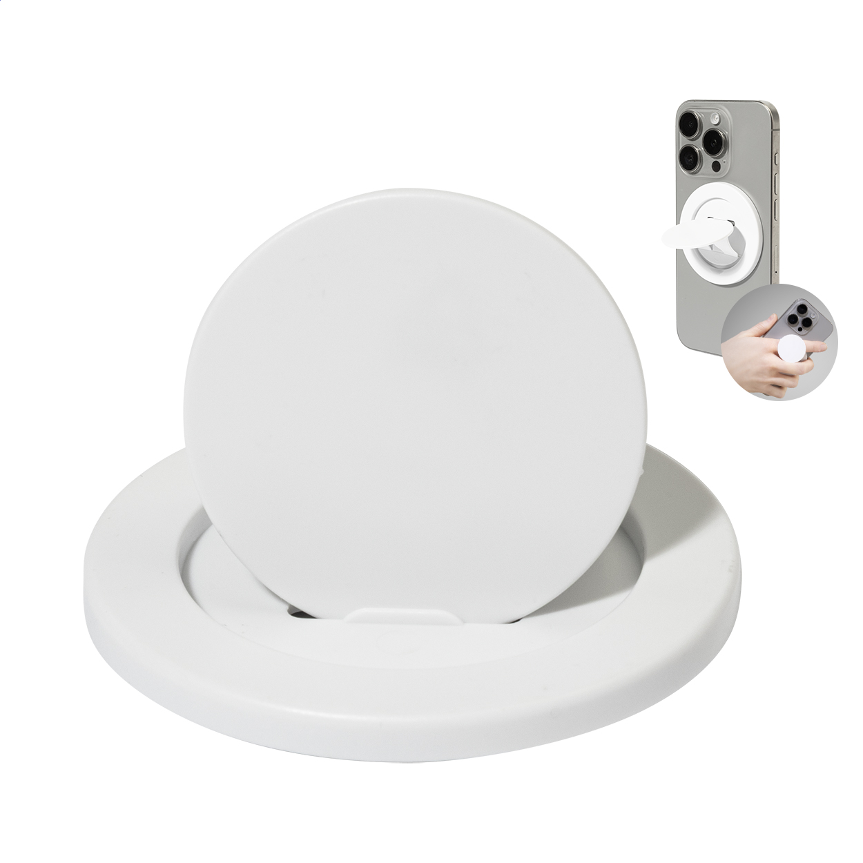 Magobik magnetische telefoonhouder van gerecycled ABS met uw logo bedrukken met logo