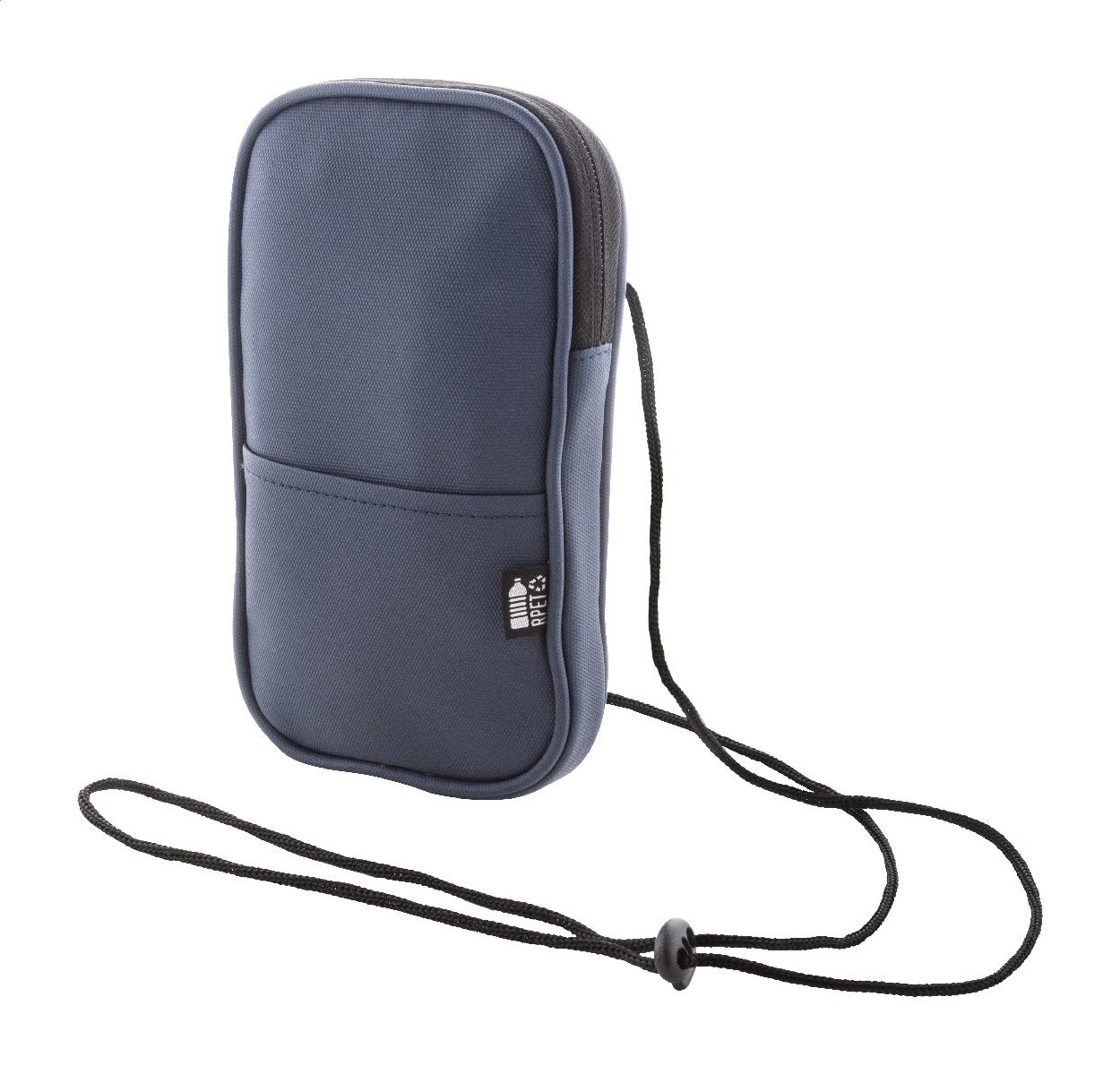 AquaGuard RPET crossbody tas voor mobiele telefoons - Herenthout bedrukken met logo