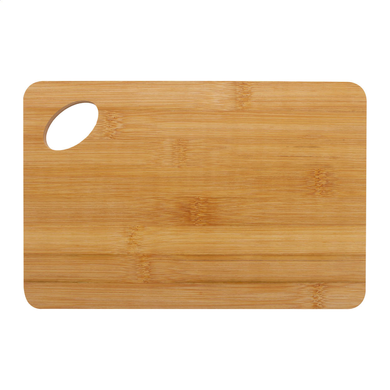 Xaban bamboe snijplank met uitgesneden gat en logo bedrukken met logo