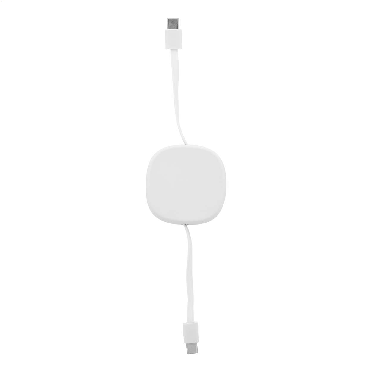 Cabsle uittrekbare USB-C laadkabel 60W van gerecycled ABS met logo bedrukken met logo