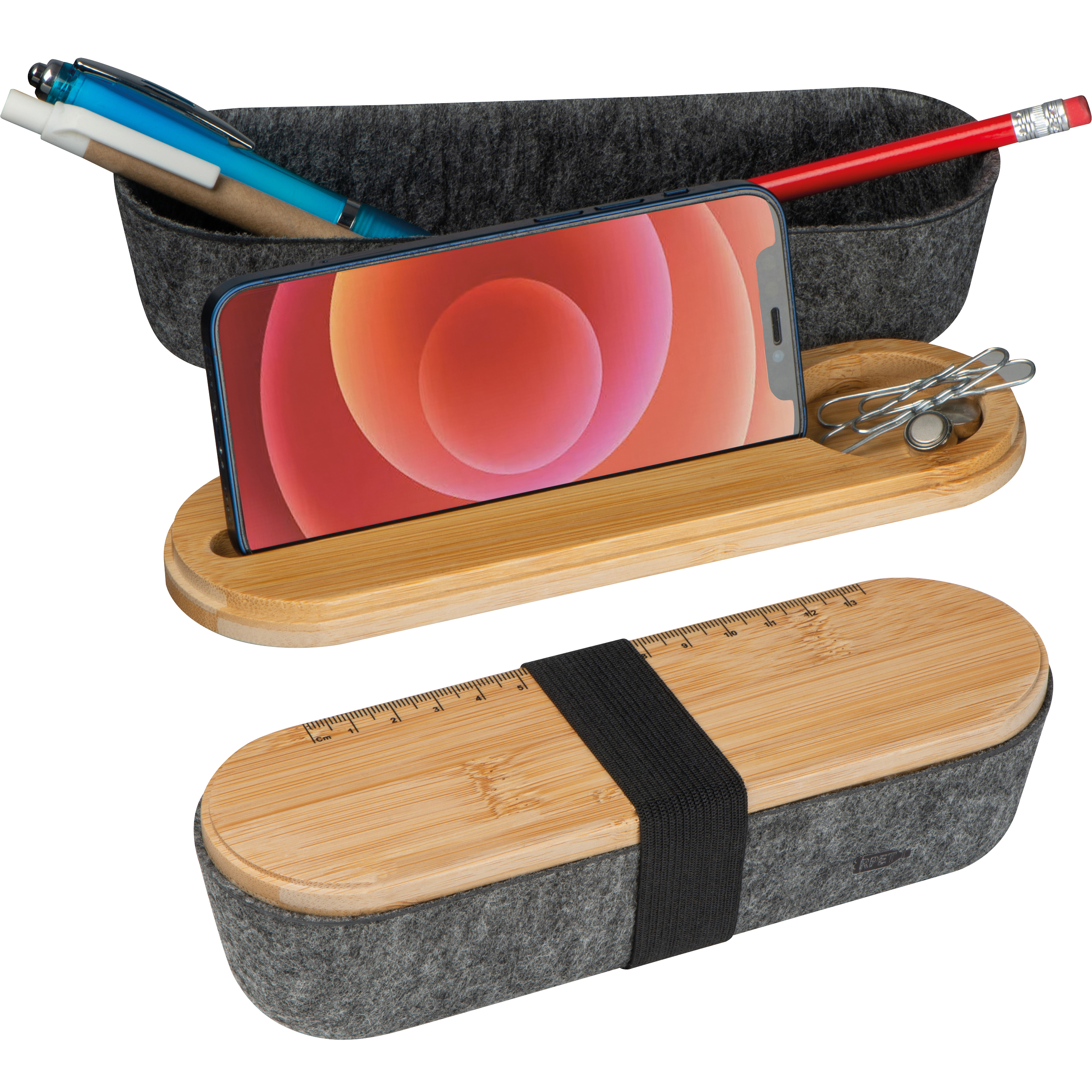 Bamboo Vilt Pen Doosje - Stroop