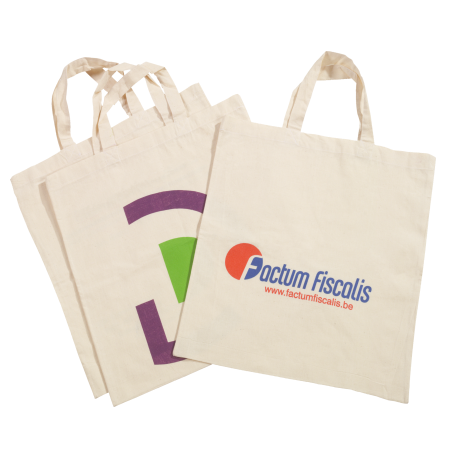 Katoenen tas met korte handvatten - Sint-Gillis-Waas