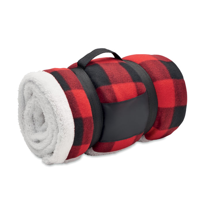 EcoWarm Sherpa Deken - Ledegem bedrukken met logo