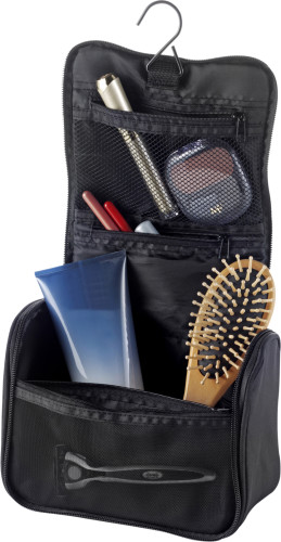 Polyester toilettas met meerdere vakken - Houthulst