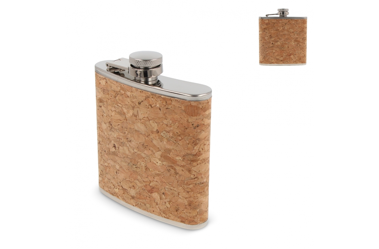 Stijlvolle Kurk Heupfles 170ml - Zemst