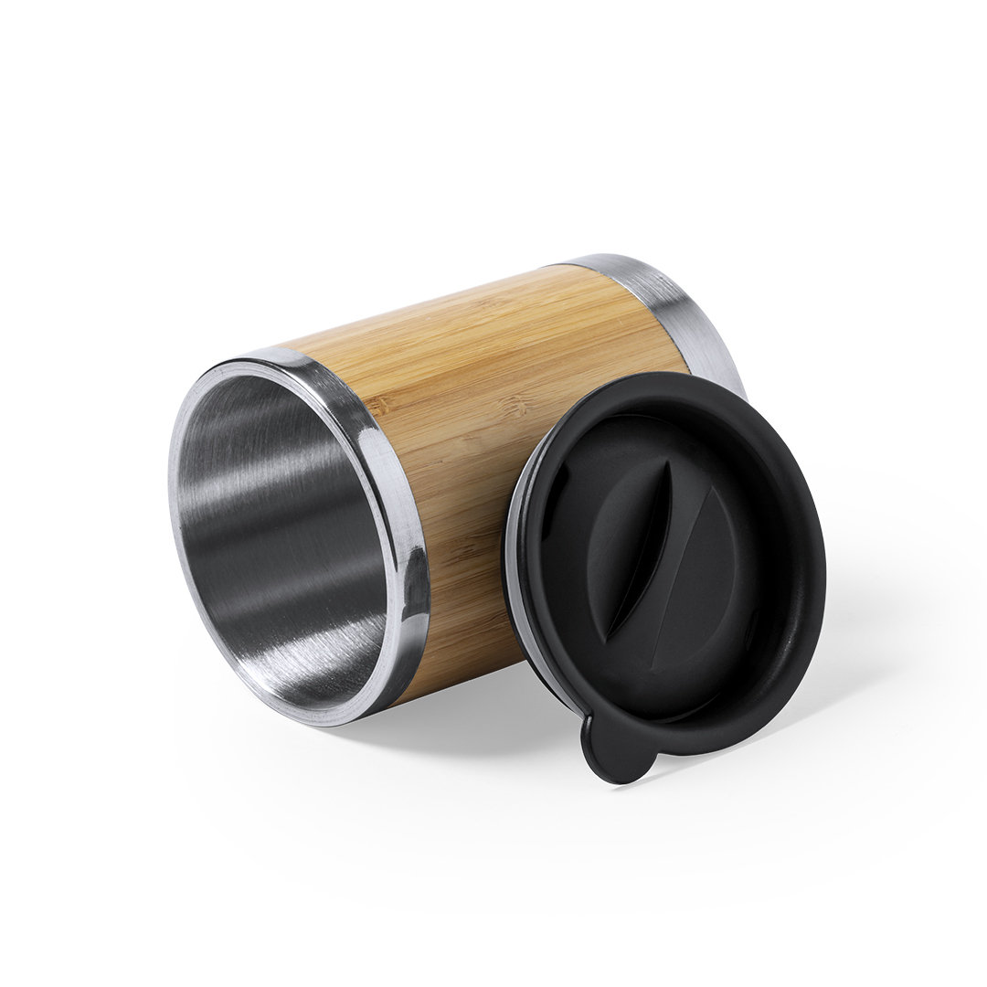 Geïsoleerde Beker met Bamboe en Roestvrij Staal - Mortsel