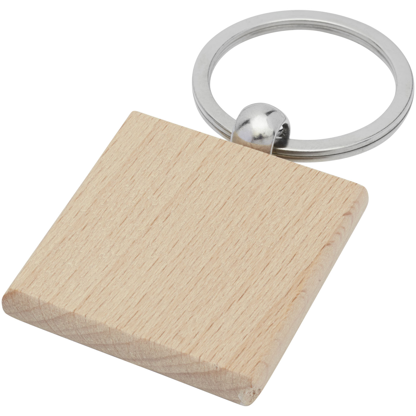 Houten Vierkante Sleutelhanger - Vlamertinge