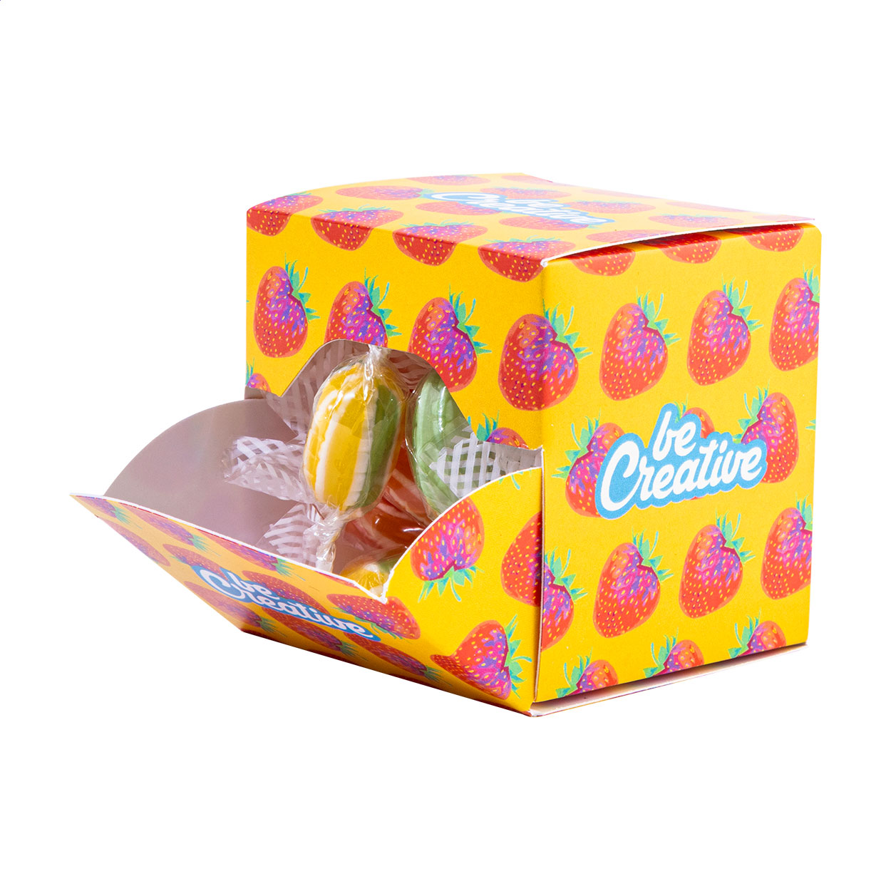 Cube Sweets Dispenser - Bocholt bedrukken met logo