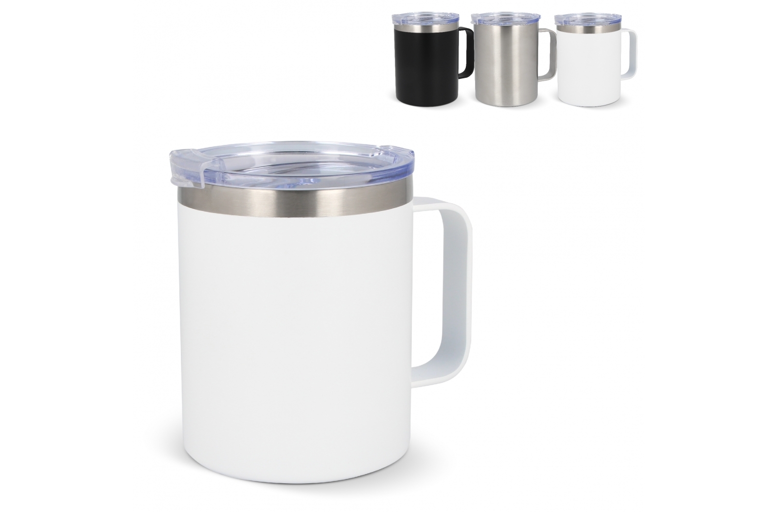 Keramische thermobeker met deksel 350ml "Rivier" - Leopoldsburg