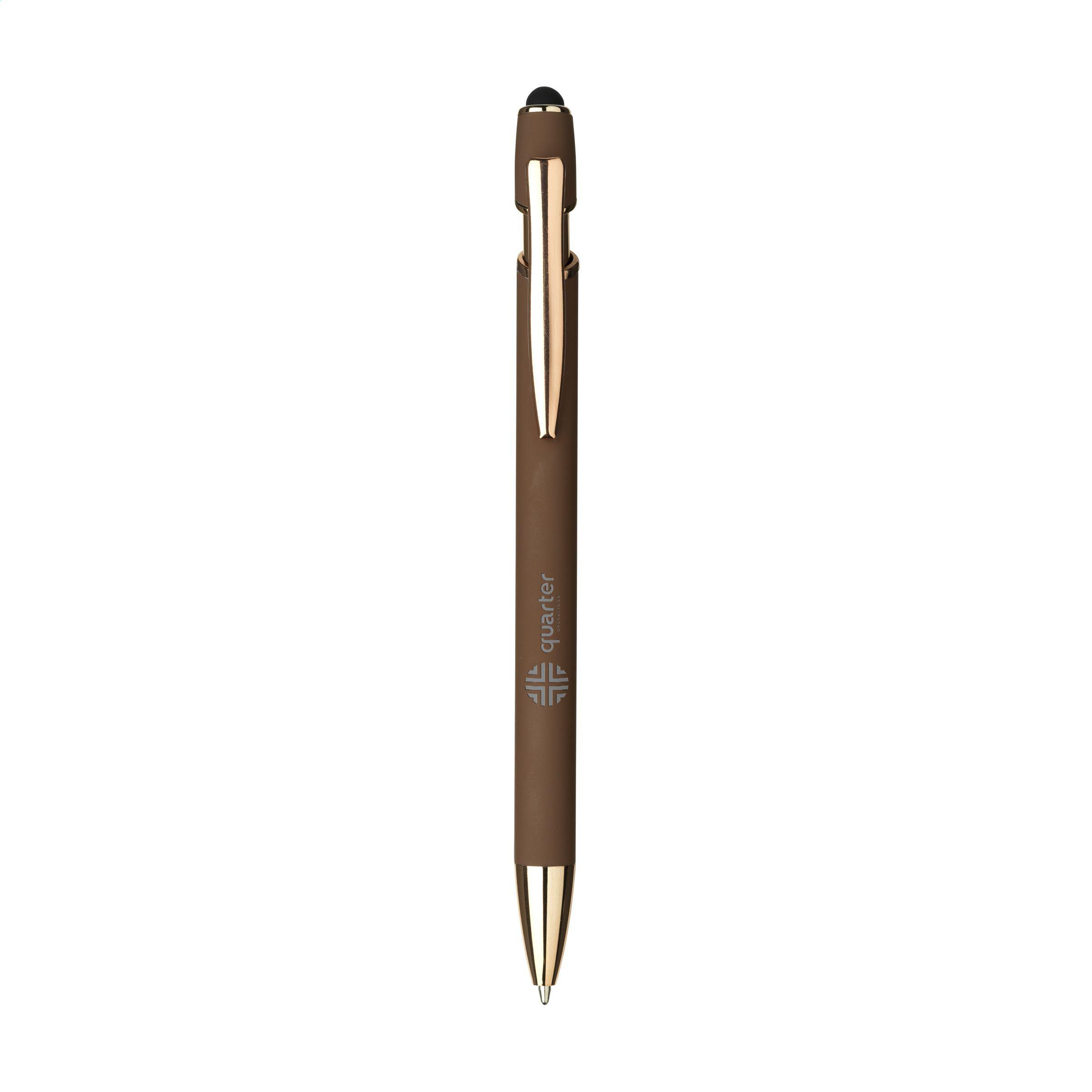 Luca Copper Stylus RCS Gerecycled Alu SoftTouch bedrukken met logo