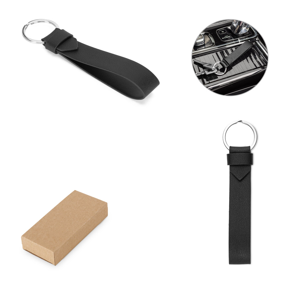 PU sleutelhanger met ring - Malle