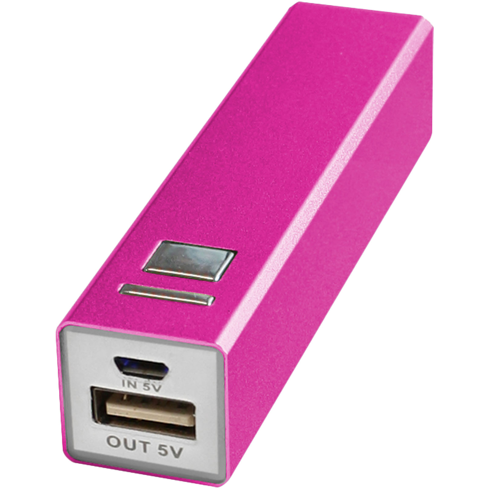 Rechthoekige Aluminium Powerbank 2200/2600 mAh - Overijse