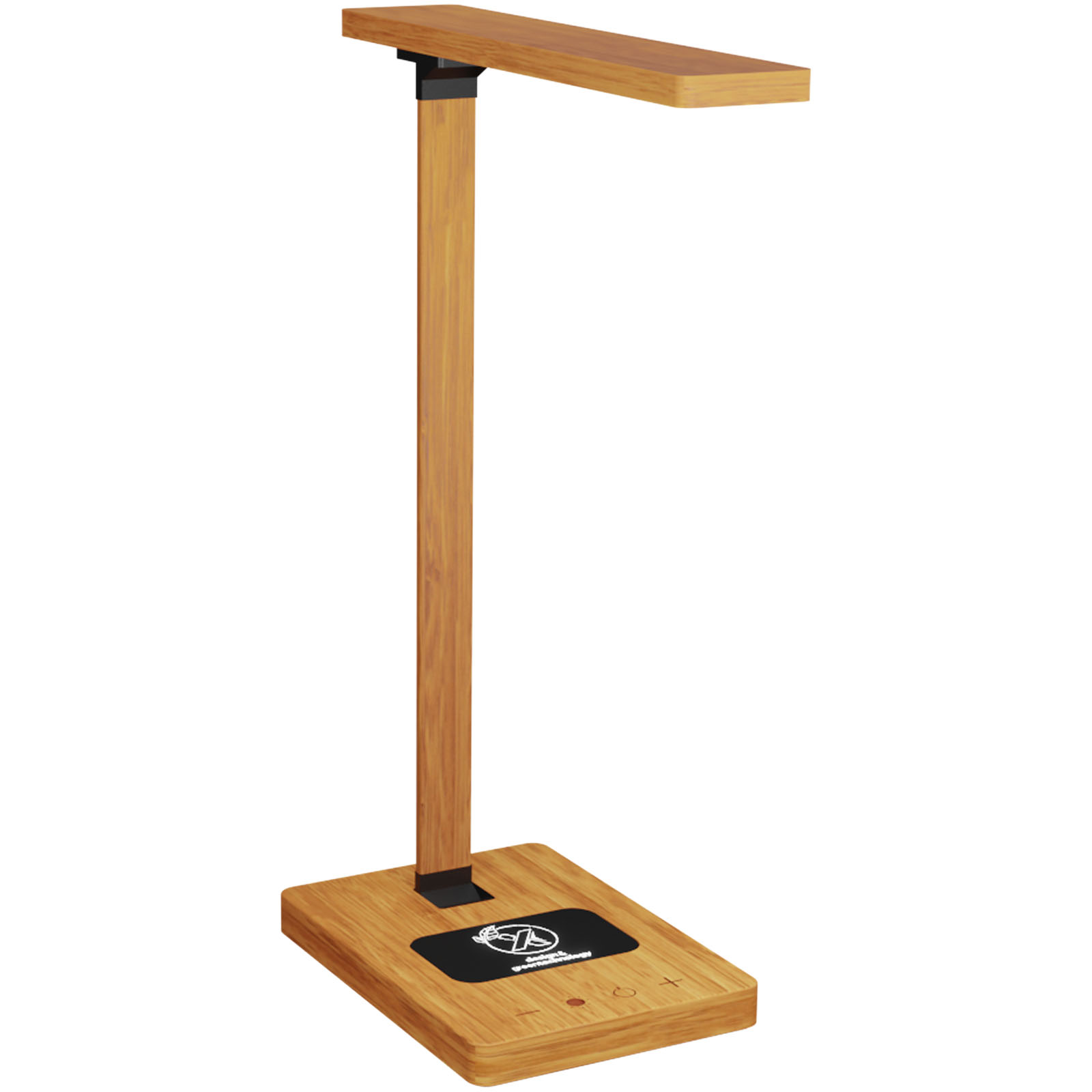 Houten Bureaulamp met Draadloze Oplader - Zutendaal