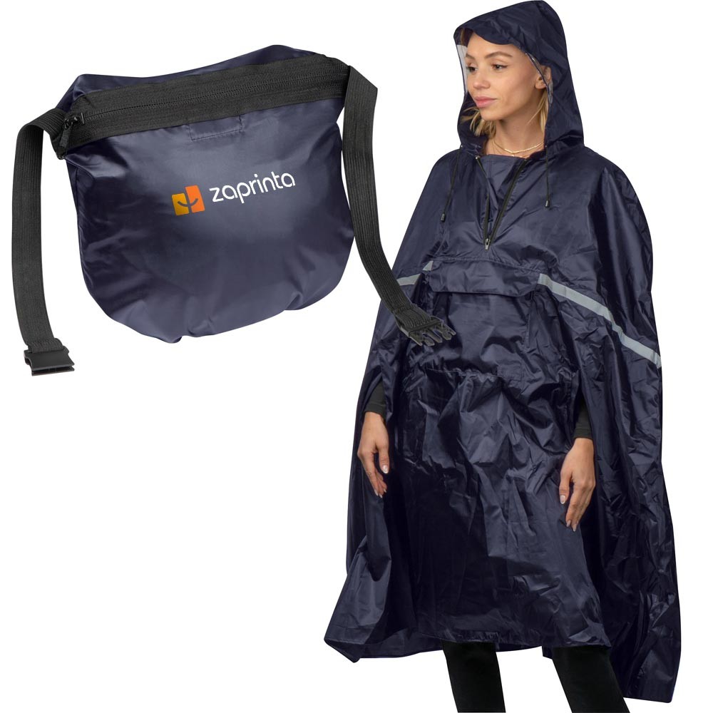 Opvouwbare Regenponcho met Heuptasje - Steenokkerzeel