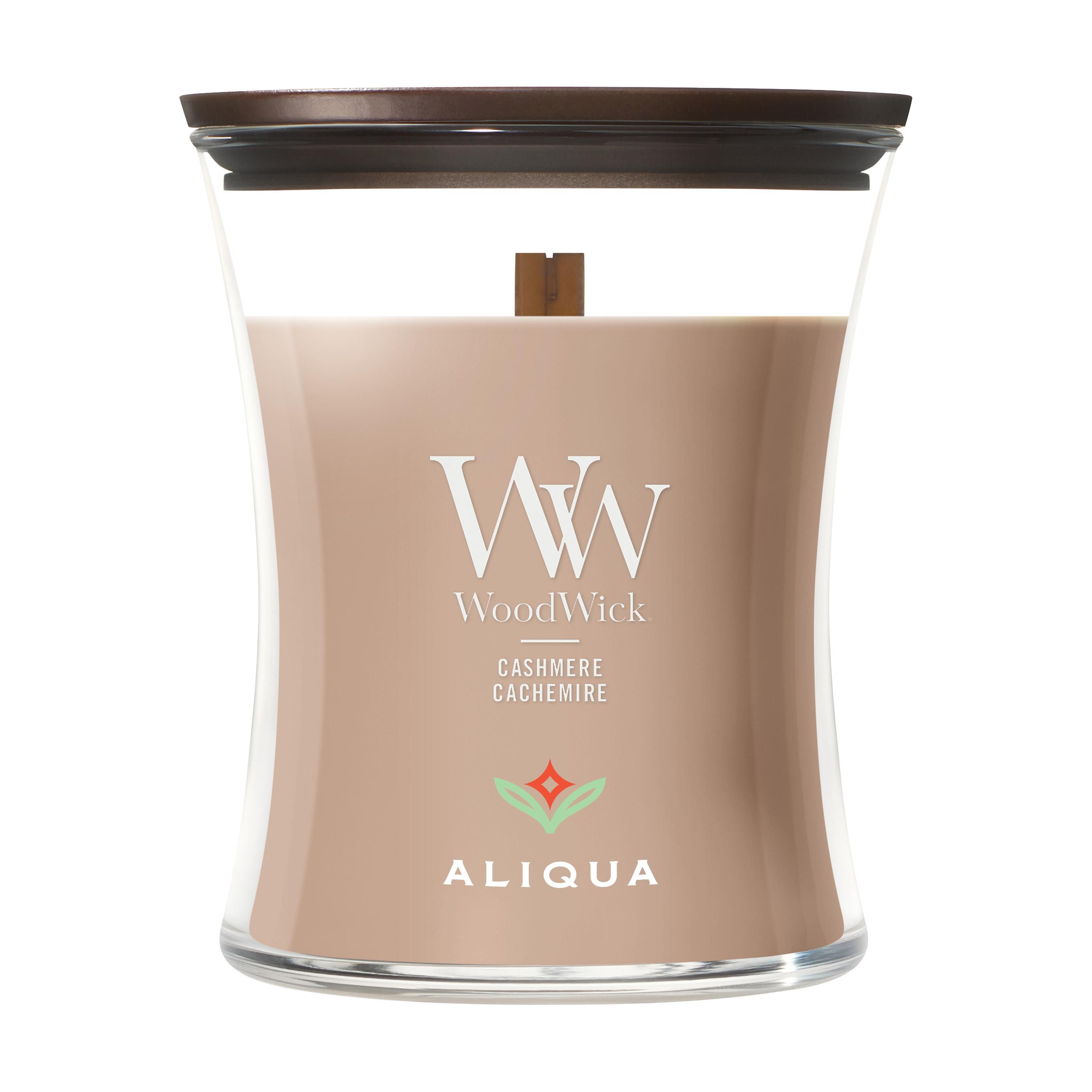 WoodWick Cashmere Medium Candle geurkaars bedrukken met logo