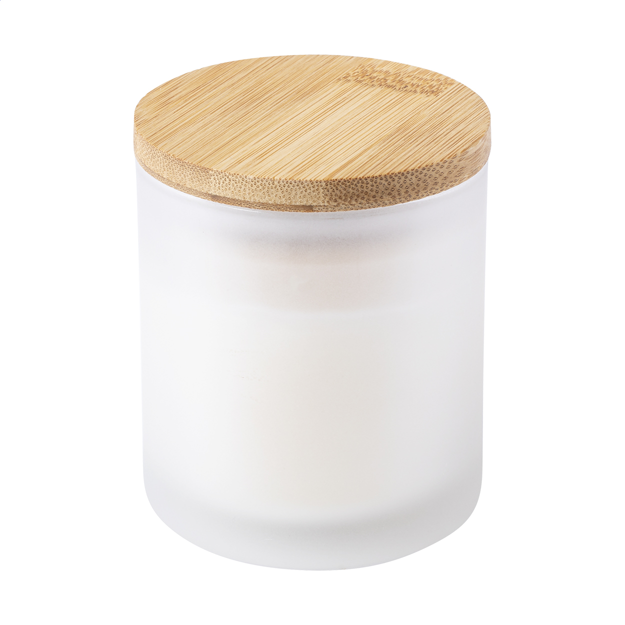 Vanille Geurkaars in Glazen Pot - Zottegem bedrukken met logo