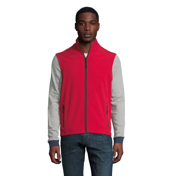 RACE BW HEREN SOFTSHELL BODYWARMER - Gent bedrukken met logo