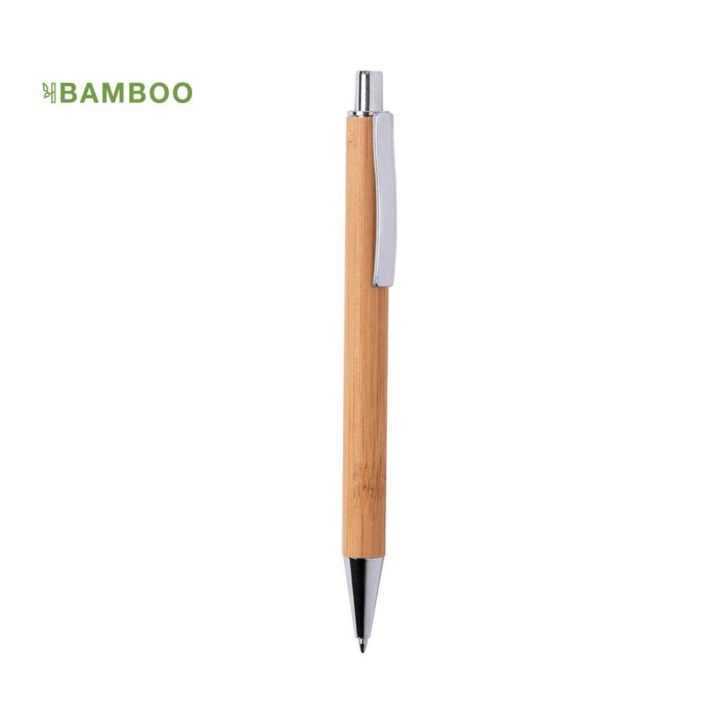 Bamboe Balpen met Chroom - Vladslo