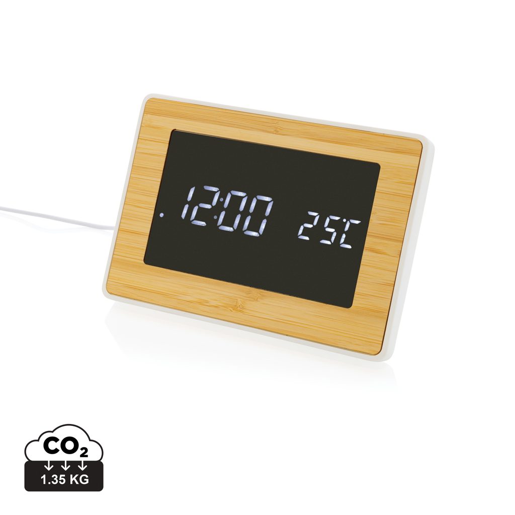 Bamboo LED Klok - Zandbergen
