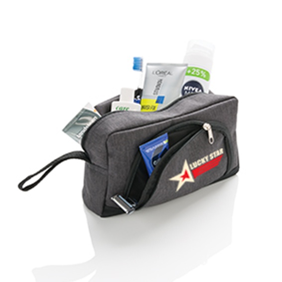 Twee-kleurige Toilettas - Maldegem bedrukken met logo