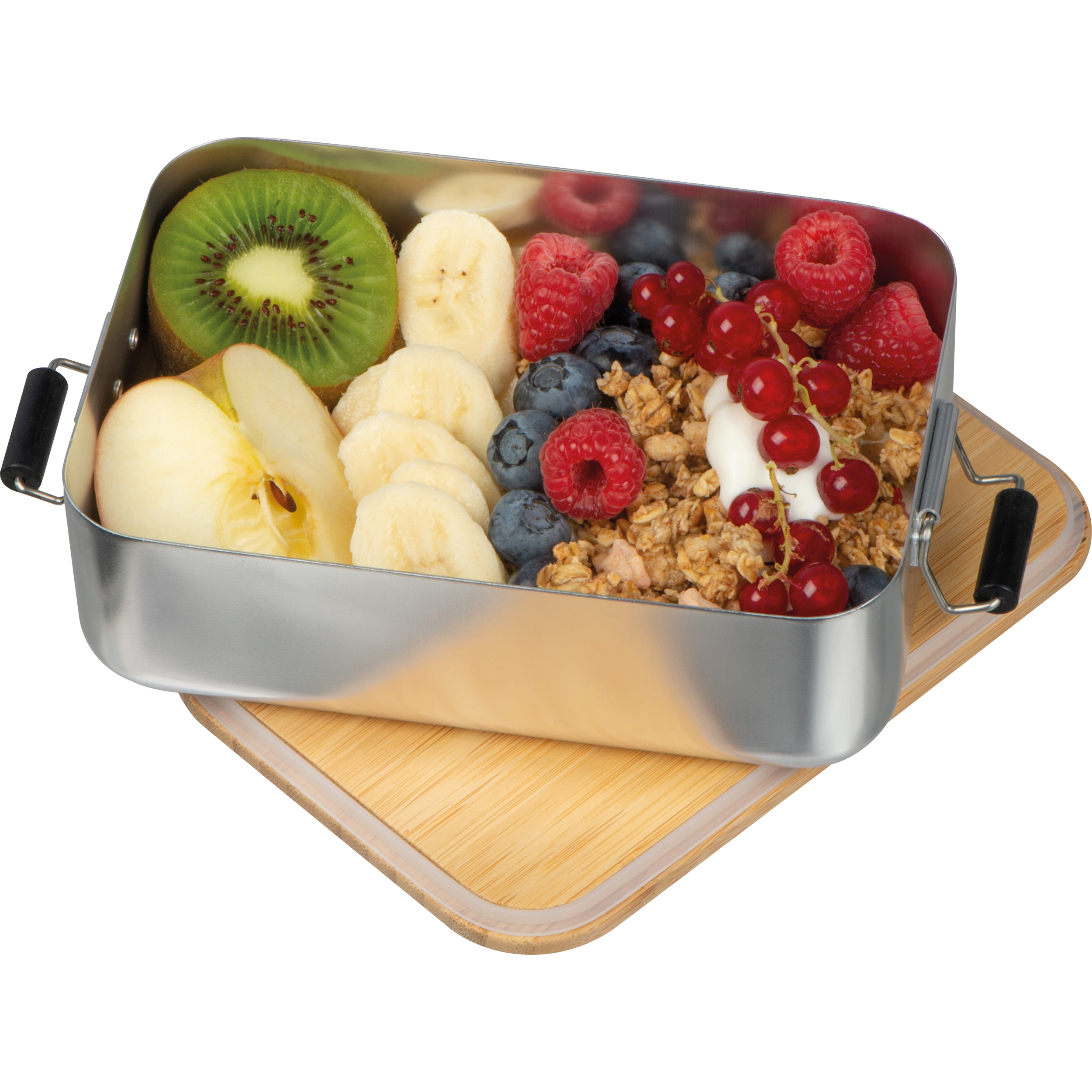 Roestvrijstalen Lunchbox met Bamboe Deksel - Houthalen-Helchteren
