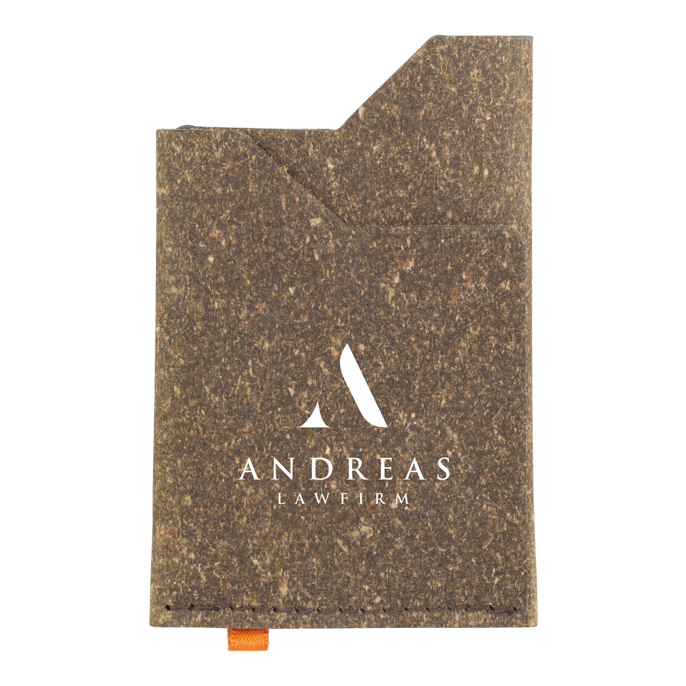 Nosh gerecycled leren kaarthouder bedrukken met logo