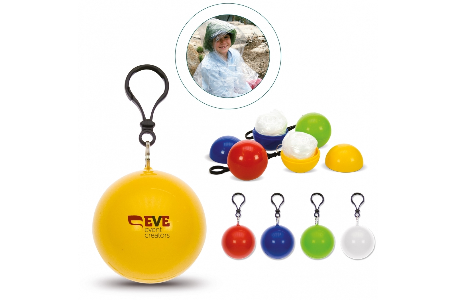 Regenponcho in een bal - Ternat