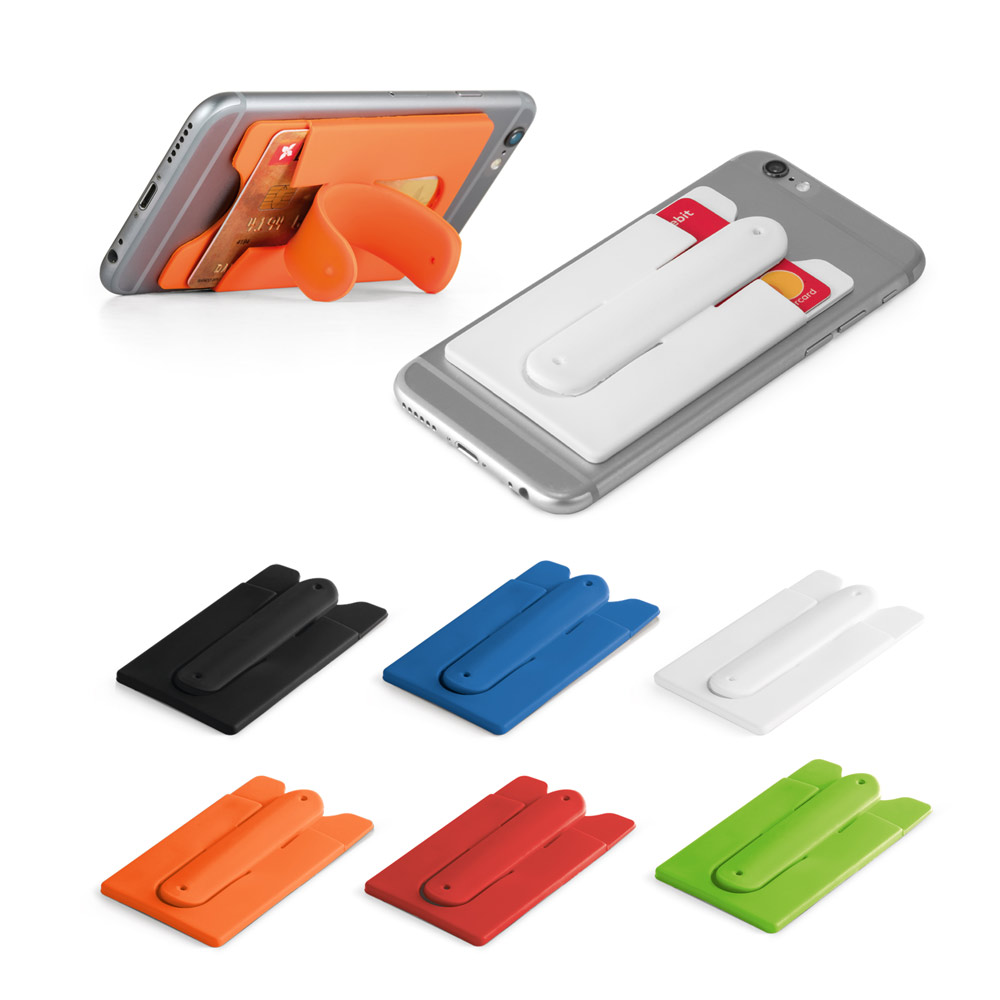 Siliconen Telefoonhouder en Kaartslip - Peer