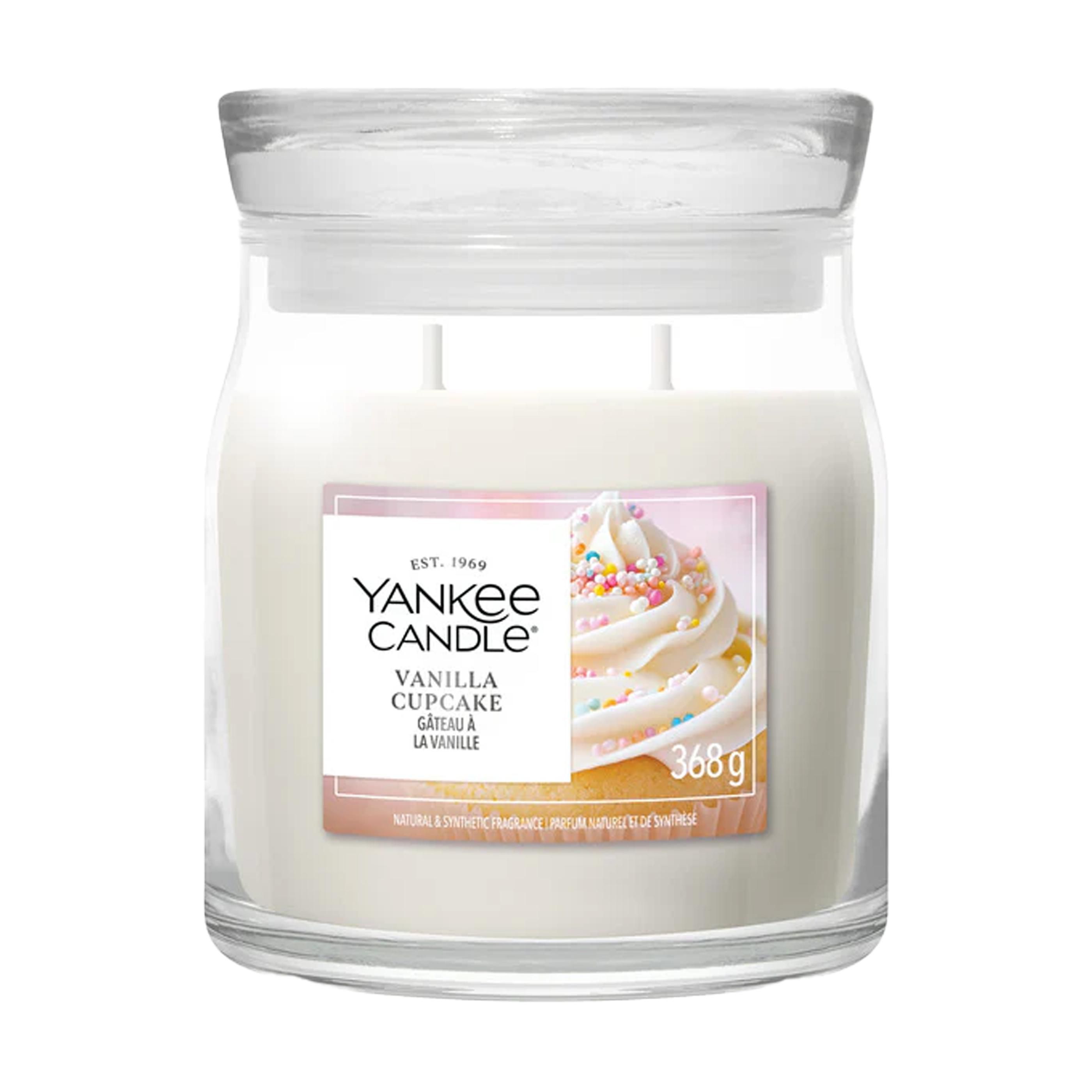 Yankee Candle Vanilla Cupcake Medium Jar geurkaars bedrukken met logo