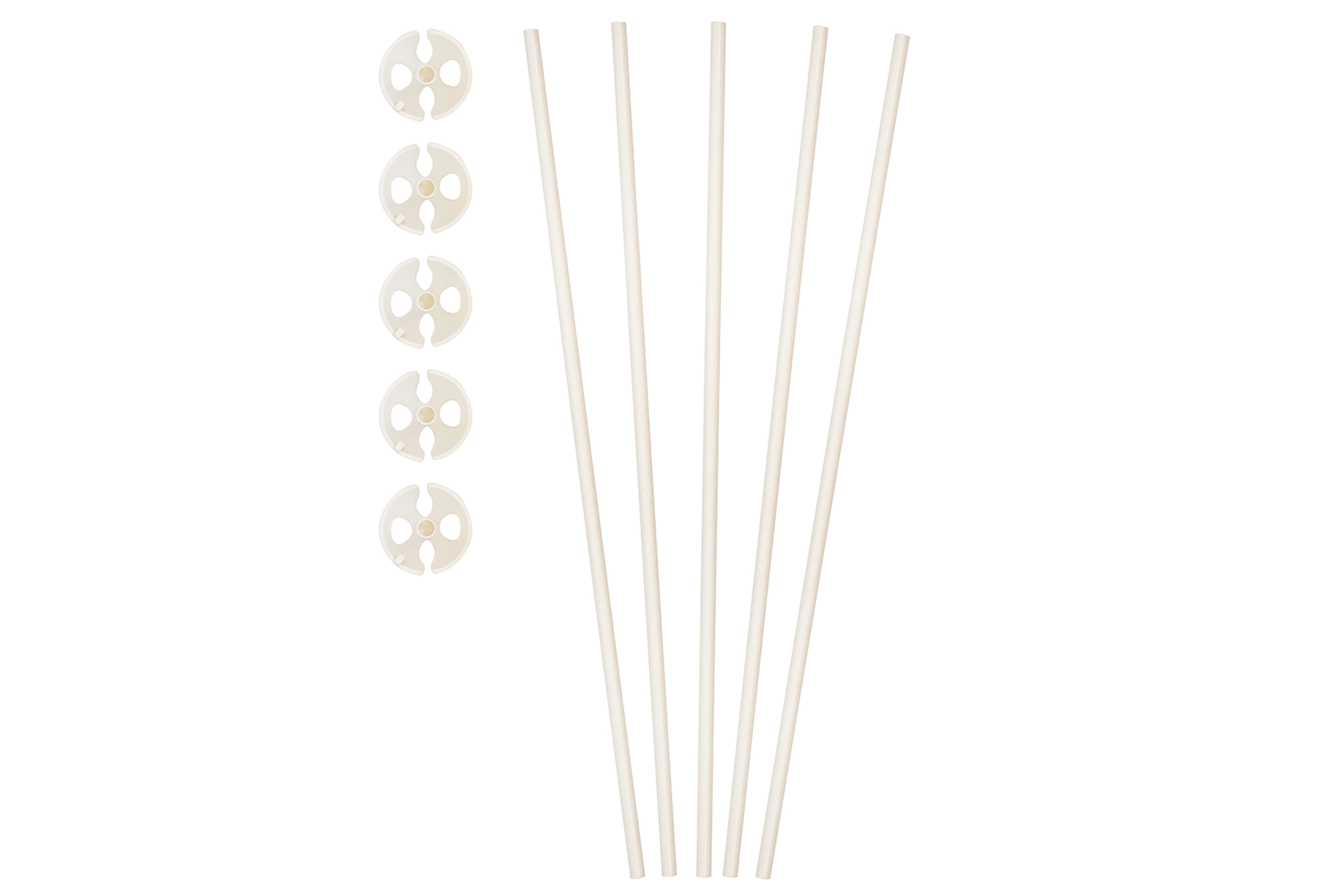 Papieren Ballonstokken - Asse