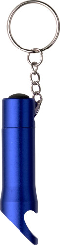 Aluminium 2-in-1 Sleutelhanger met Flesopener en LED-verlichting - Beveren