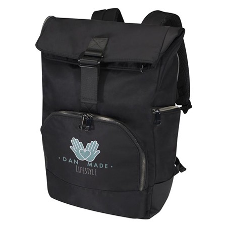 15” GRS gerecycleerde rolltop rugzak 18L - De Pinte