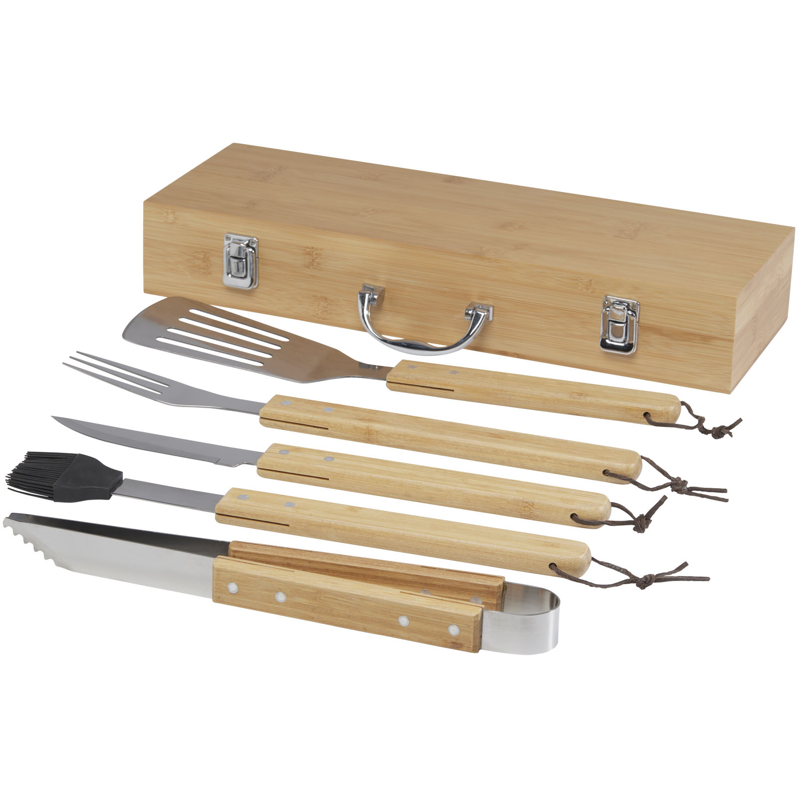 Bamboe 5-delige BBQ-set - Boom