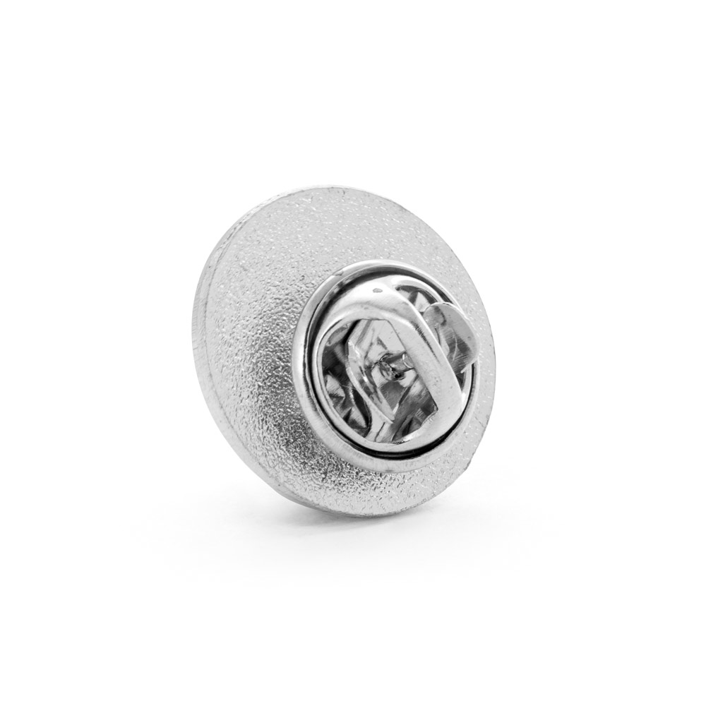 Metalen pin Doming 18 met uw logo, 18 × 19 mm