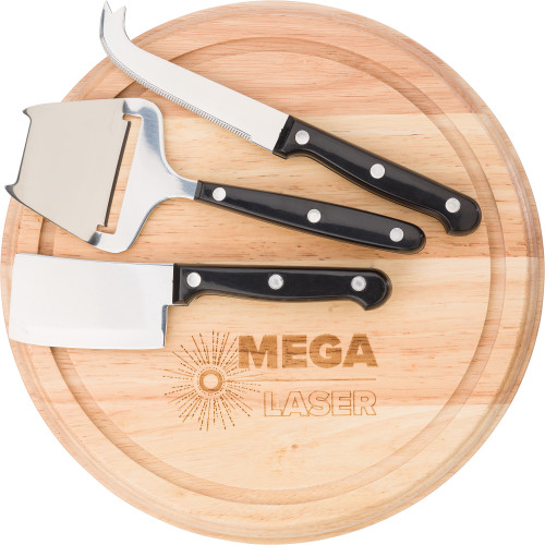 Houten kaasplank met messen - Oud-Heverlee