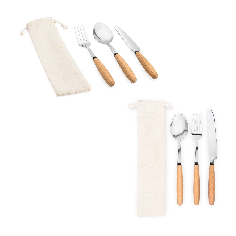 Houten Bestekset 3-delig - Koekelare