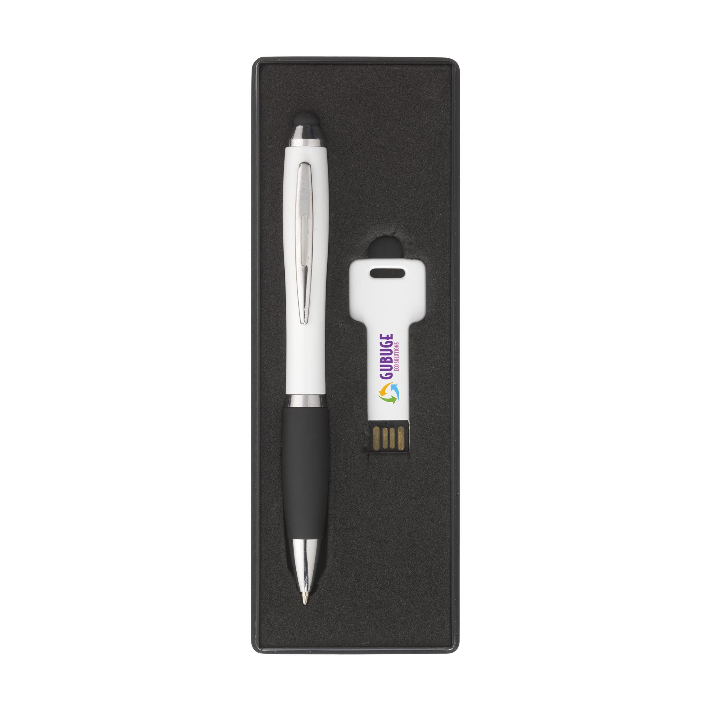 8 GB USB Cadeauset met Pen - Bonheiden