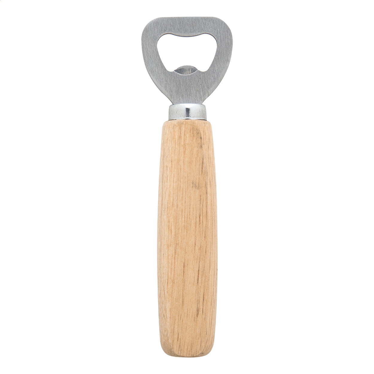 Bierbaum flesopener met houten handvat, bedrukt met uw logo