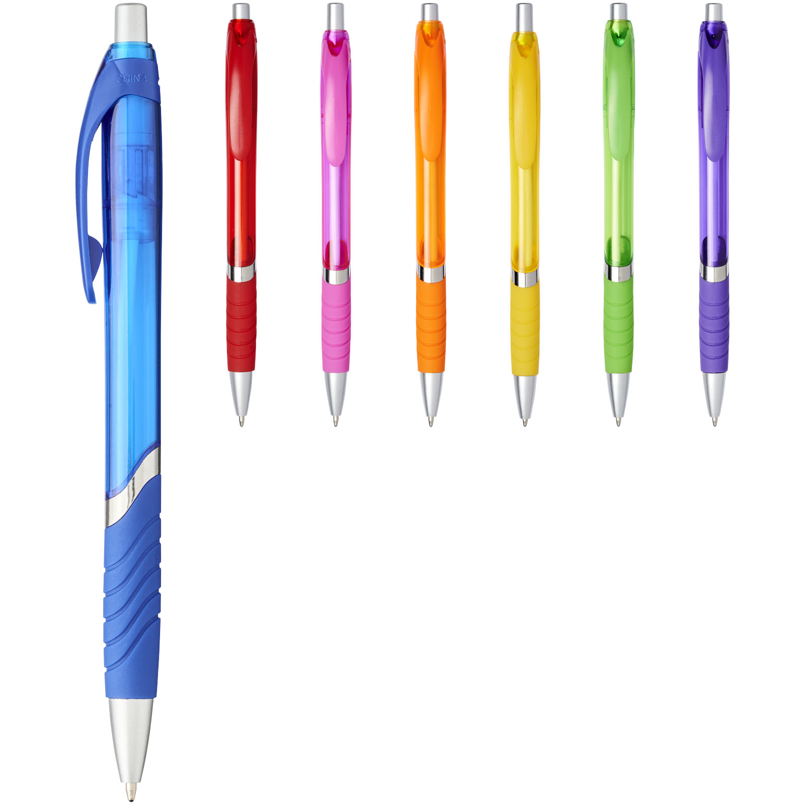 Transparante Clickpen met Rubberen Grip - Sint-Jacobs-Kapelle
