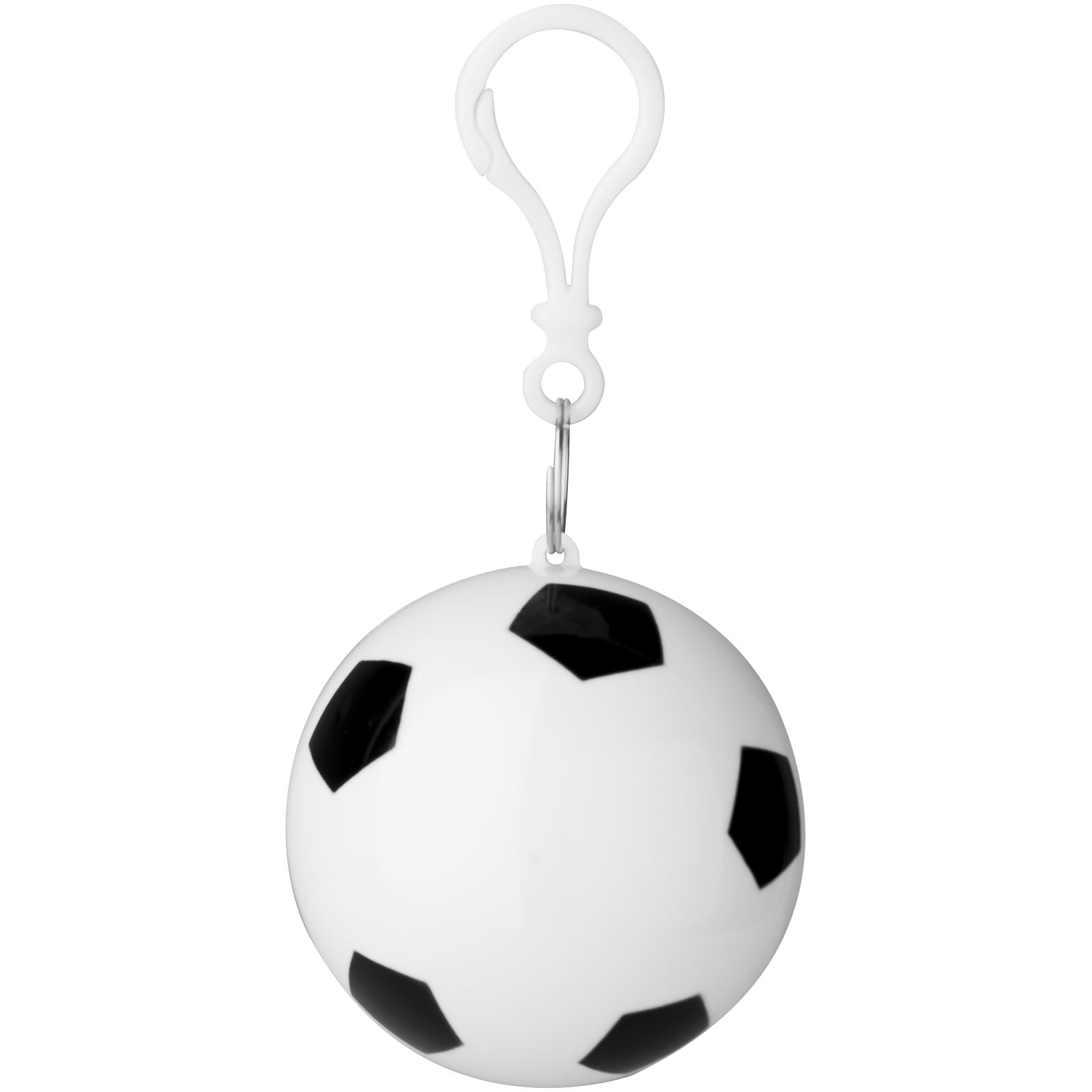 Regenponcho in Voetbalcontainer met Sleutelhanger - Bilzen